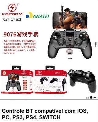 Controle BT compatível com iOS, PC, PS3, PS4, SWITCH KAPG7 B