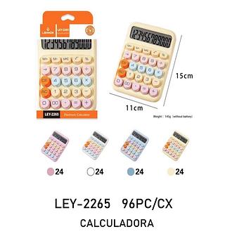 Calculadora eletrônica cores macarons LEY-2265