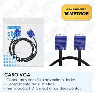 Cabo VGA para VGA 15Metro。LE13