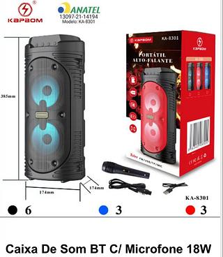 Caixa De Som BT C/ Microfone КАРВОМ - KA-8301