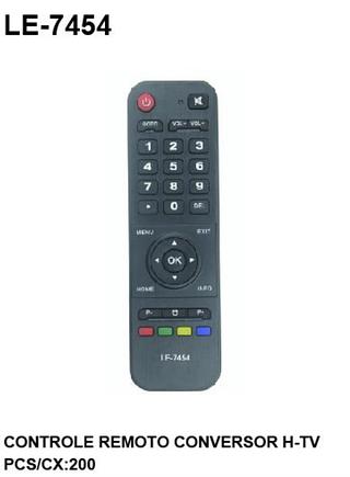 CONTROLE REMOTO CONVERSOR H-TV LE-7454