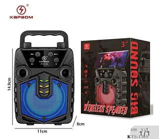 Caixa de som Bluetooth USB cartão memória KTS1369 Caixa fechado com 60pcs