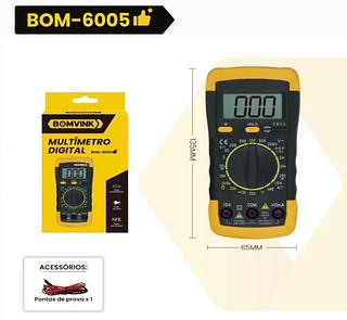 MULTÍMETRO DIGITAL bom6005