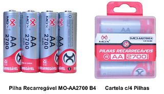 Philha AA regarregavel com 4pcs MOX