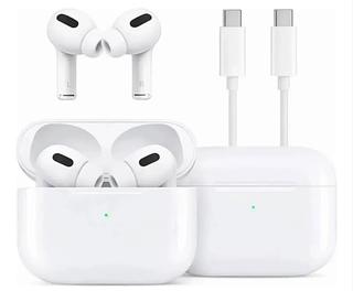 Fone sem fio com borrachinha AirPods 6 geração Com Carregamento Por Indução