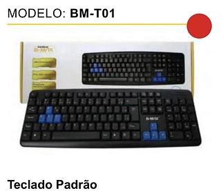 Teclado Padrão BM-T01 Caixa fechado com 30pcs