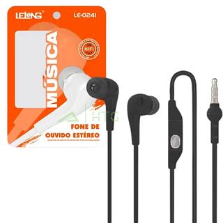 Fone com fio com borrachinha LE0241