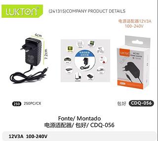 Fonte 12V/3A 100-240V CDQ056