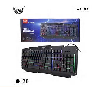 Teclado gamer com led AGK-600