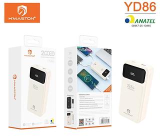Power Bank H'maston 10000mah 22.5w Indução Display YD86