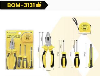 CONJUNTO DE 5 FERRAMENTAS BOM3131