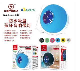 Caixa de Som c/ Ventosa à Prova d'água COM RGB Cód: KA-8535B
