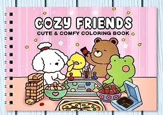 Livro de colorir 50 folhas COZY FRIENDS