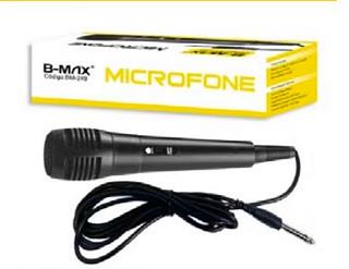 MICROFONE • Microfono com cable de 3 metros com cone Xa0XLRa plug 6.5mm [2 Pin] BM249