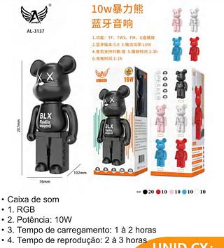 Caixa de som Bluetooth com RGB 10W AL3137