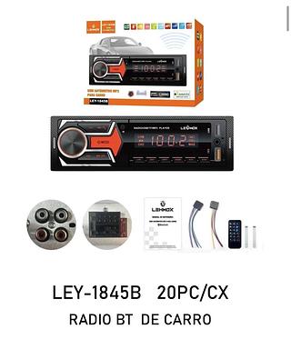 Rádio Bluetooth de carro LEY-1845