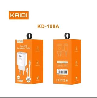 Carregador iPhone 12 3A 20W cabo tipo c/iPhone Kaidi KD-108A