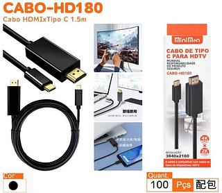 Cabo de tipo c para HDTV HD180