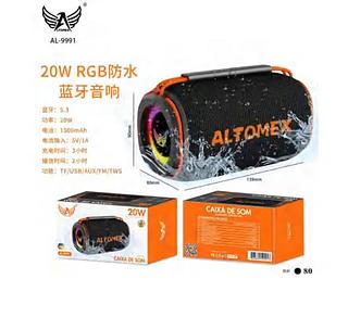 Caixa de som Bluetooth USB cartão memória com RGB AL9991