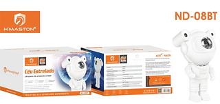 Projetor galáxia astronauta Com Bluetooth ND08BT