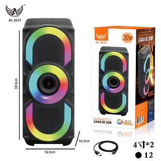 CAIXA DE SOM BT RGB AL-3637