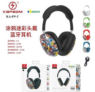 Fones de Ouvido Bluetooth com Estampa de Camuflagem e Grafite 10 505 Fone ( Cód: KA-P9 C