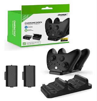 Carregador Controle Xbox One Series S/x + 2 Baterias 800mah