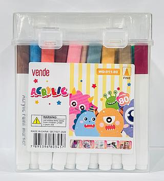 Canetinha acrílico 80 peças WD-80