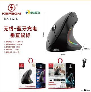 Mouse sem Bluetooth com RGB regarregavel KA612