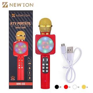 Microfone sim fio Bluetooth disco light NMI-03