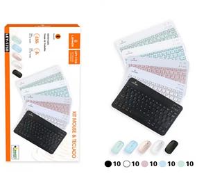 Kit Teclado e Mouse sem Fio LEY176B