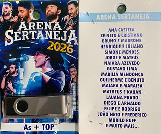 pendrive gravado original 500-600 músicas P123