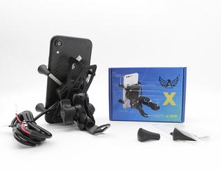 Suporte para moto em X com carregador Com 100pcs