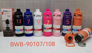 Garrafa térmica com porta-copos antiderrapante 800ml